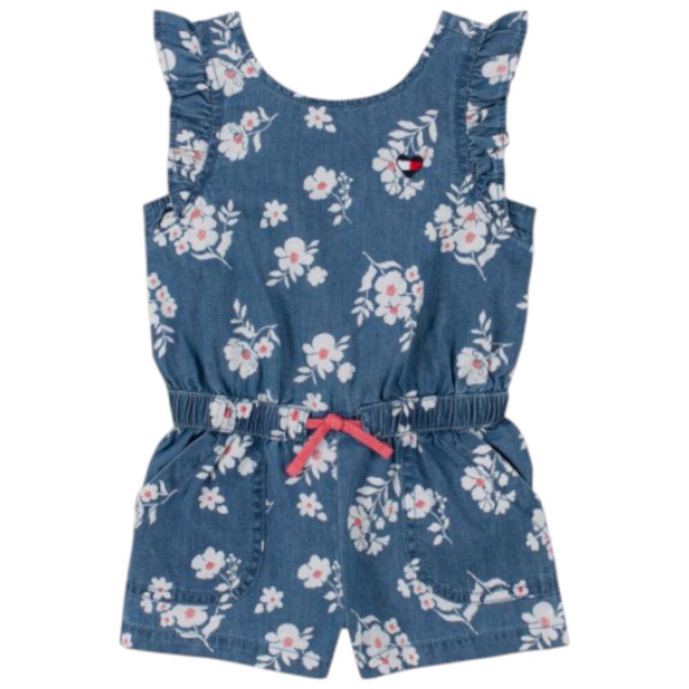 Tommy Hilfiger Toddler Girl's Floral Romper Size: 5